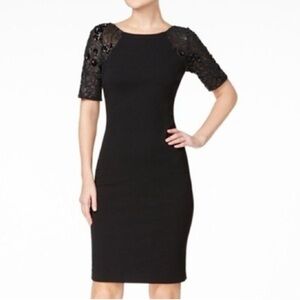NWOT Calvin Klein Sequin Sleeve Sheath Dress